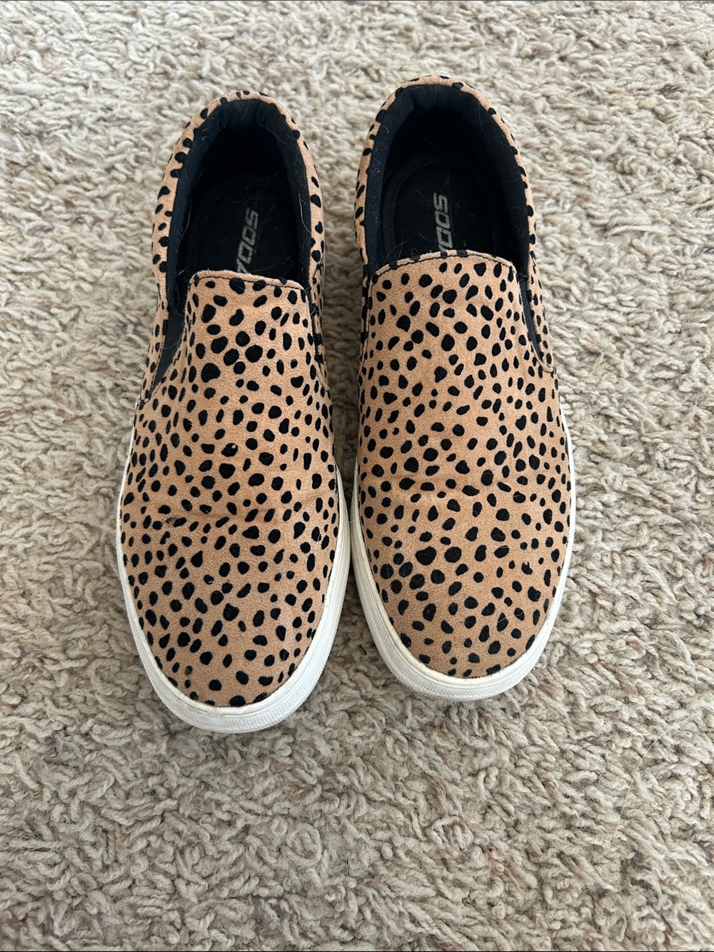 Soda Leopard Print Skater Shoes